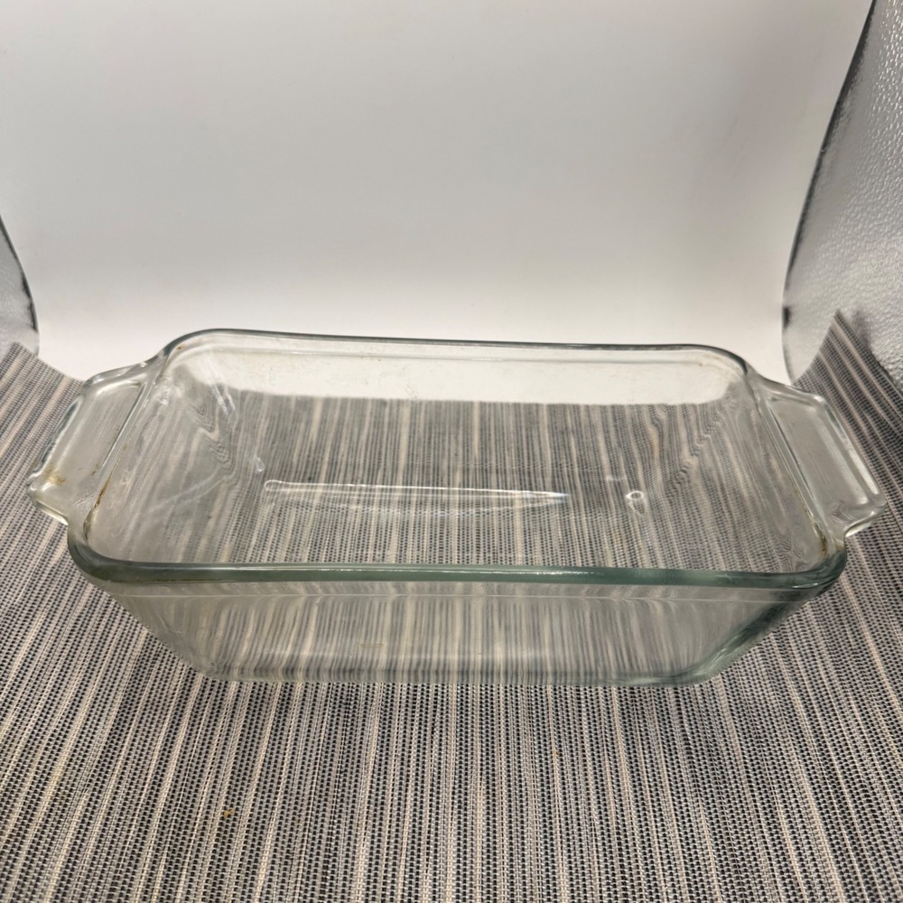 Anchor Hocking Glass Loaf Pan 1.5 Quart 5x9 Clear Baking Dish with Handles